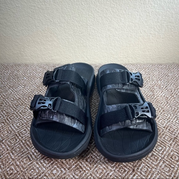 Merrell Women's Slide Sandals Black Hut Ultra Slip On Casual Sz 9 Casual Comfy - Picture 2 of 9
